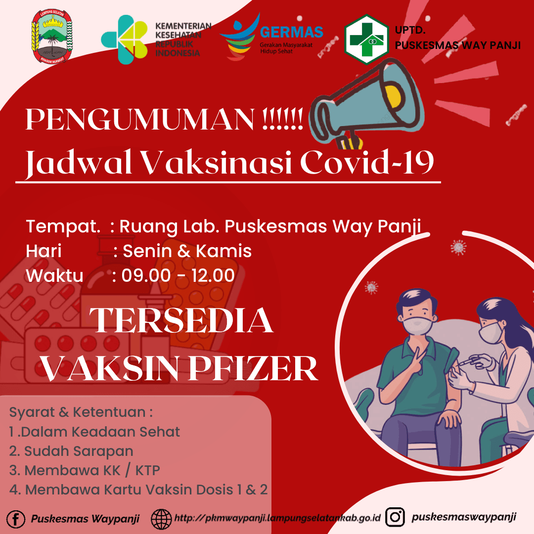 Jadwal Vaksinasi Covid-19