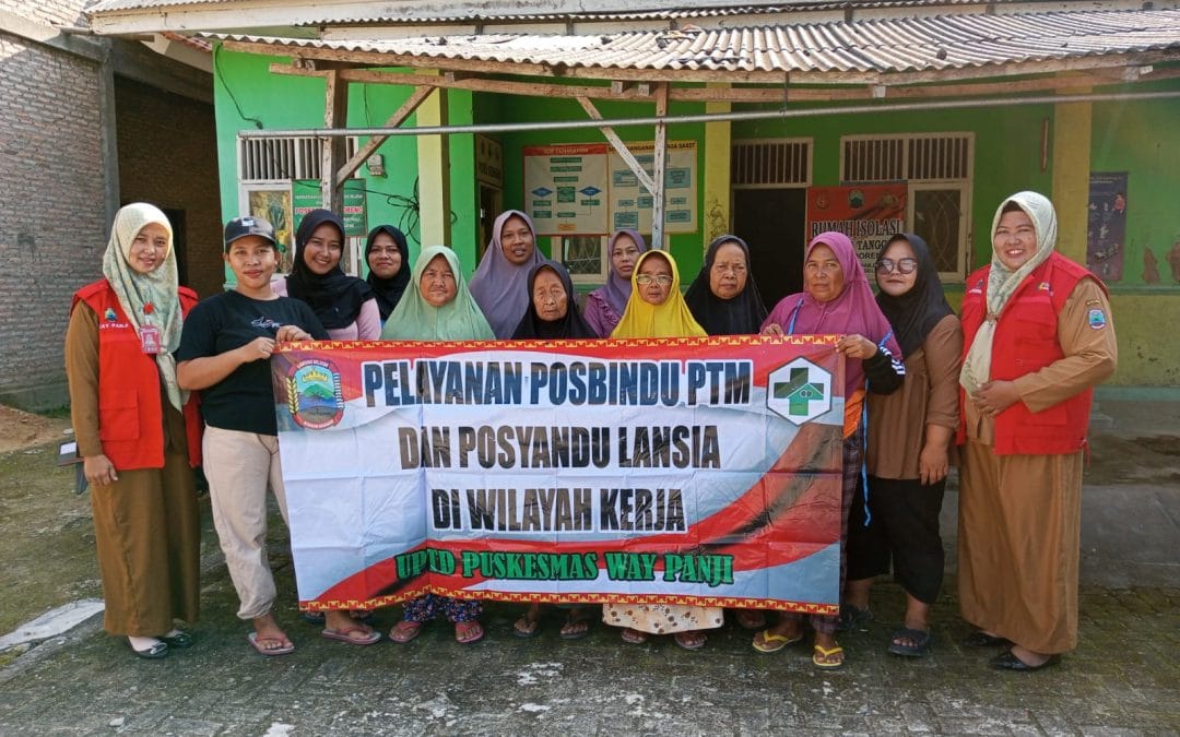 Pelayanan Posbindu PTM di Desa Sidoreno oleh UPTD Puskesmas Way Panji